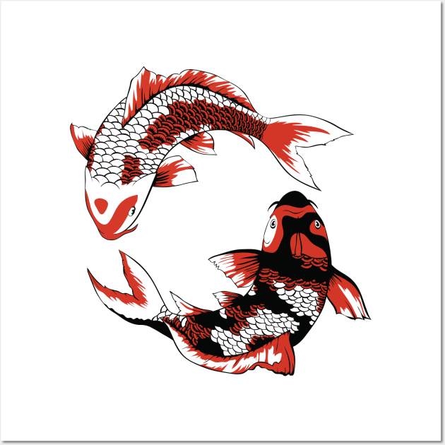 Koi Duo Wall Art by kellyoconnell